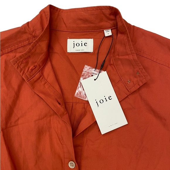 NWT Joie Ardine Midi Cotton Dress in Warm Spice Size Medium - Picture 8 of 11